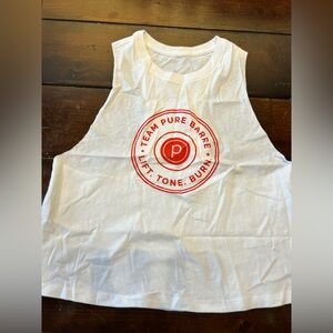 Pure Barre Cropped Muscle Tank. Size Medium